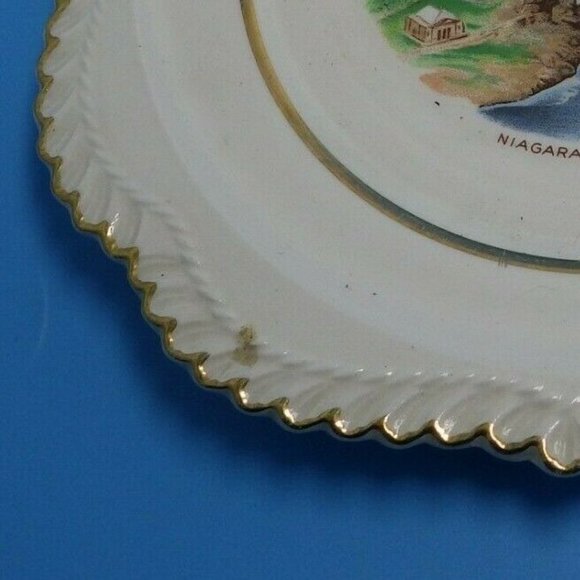 Niagara Falls New York Collectible Souvenir Plate Gold Trimmed - Picture 6 of 6
